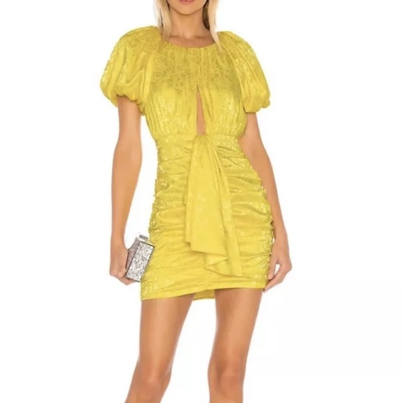 For Love and Lemons yellow mini dress size XSmall - Picture 1 of 6